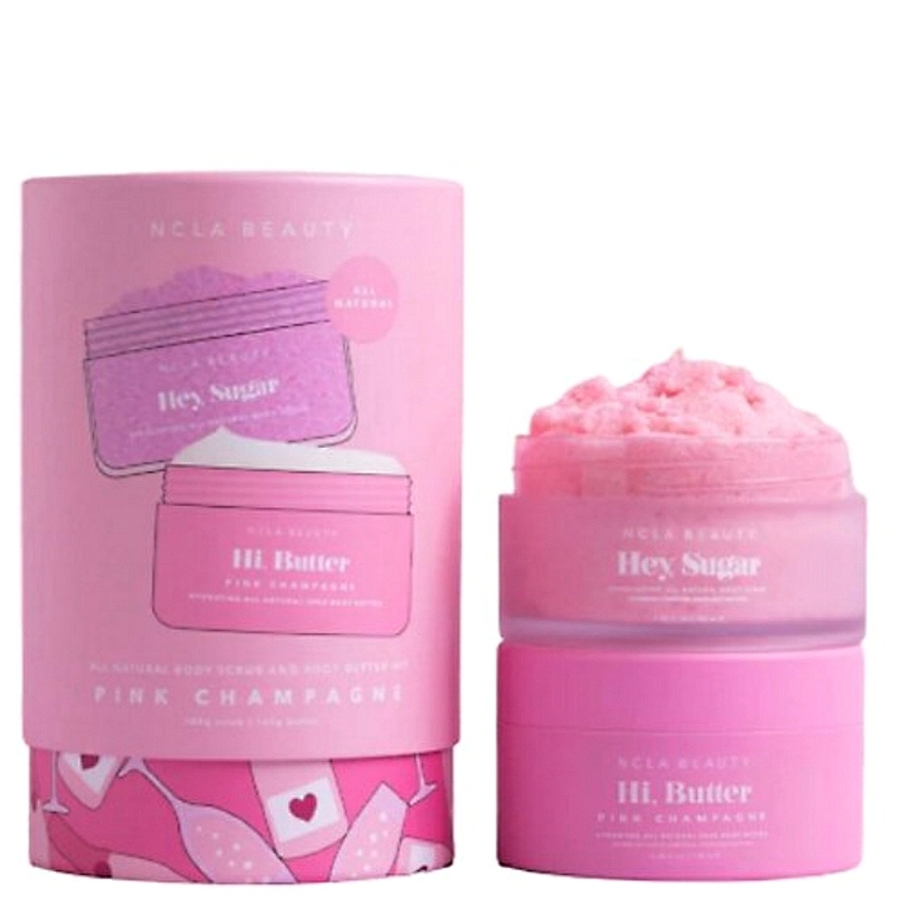 💥BUY 2 GET 1 FREE Pink Champagne Body Scrub + Body Butter Set, Retail $3